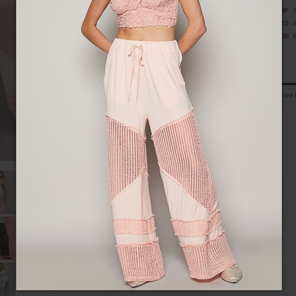 POL “ Vero Beach ” POL Flowy Wide Leg Rayon Palazzo Pants SR18 - Picture 5 of 5